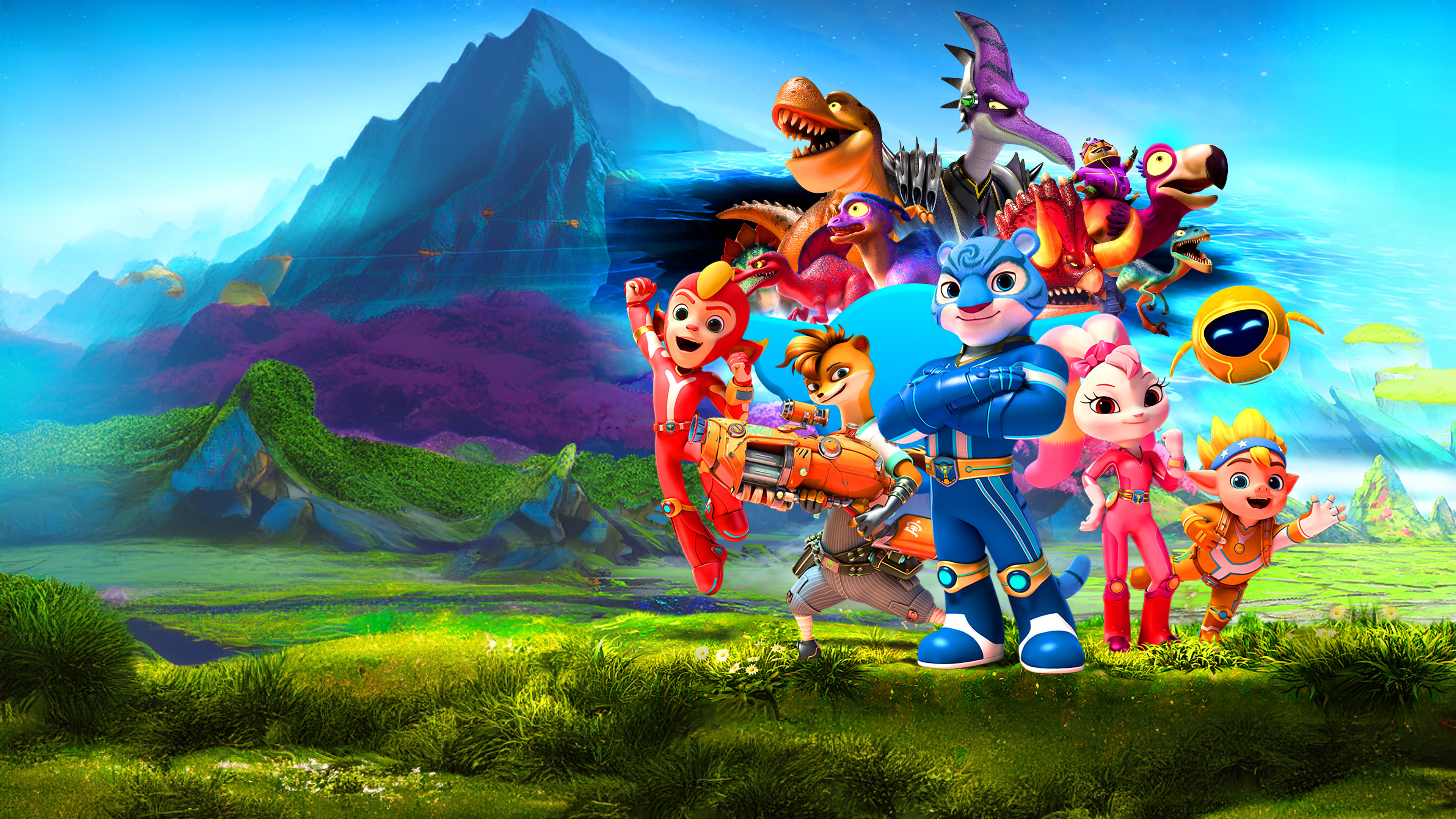دانلود فیلم نگهبانان کیهان : چگونه دایناسورها را اهلی کنیم Cosmicrew: Storm Force 2023